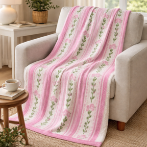 Soft as a Cloud Cozy Blanket -Pink Rose