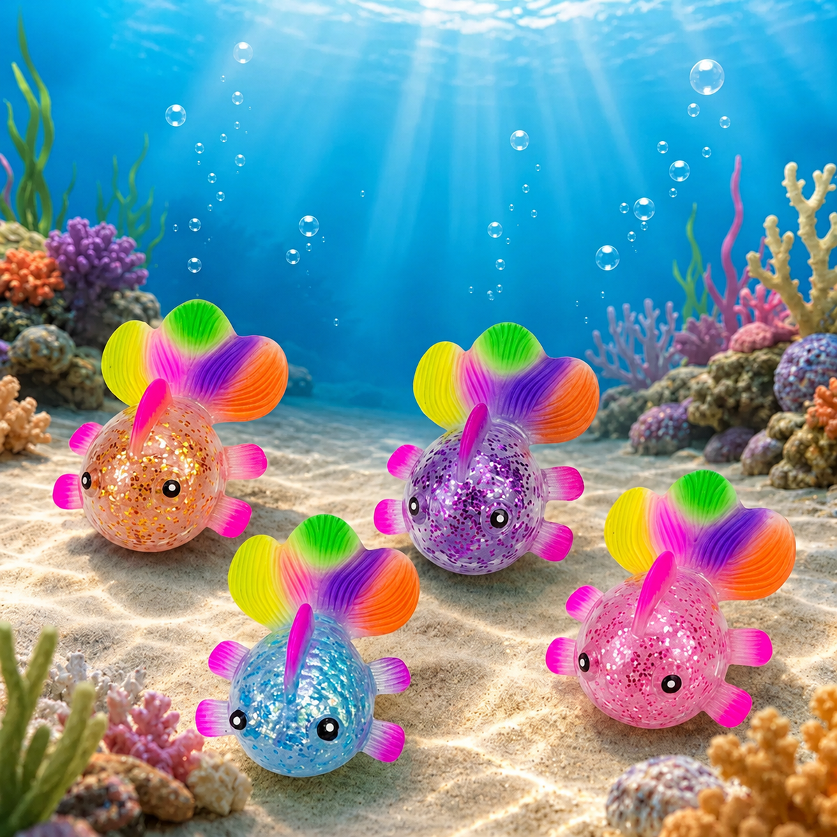 Maltose Glitter Goldfish Squishy