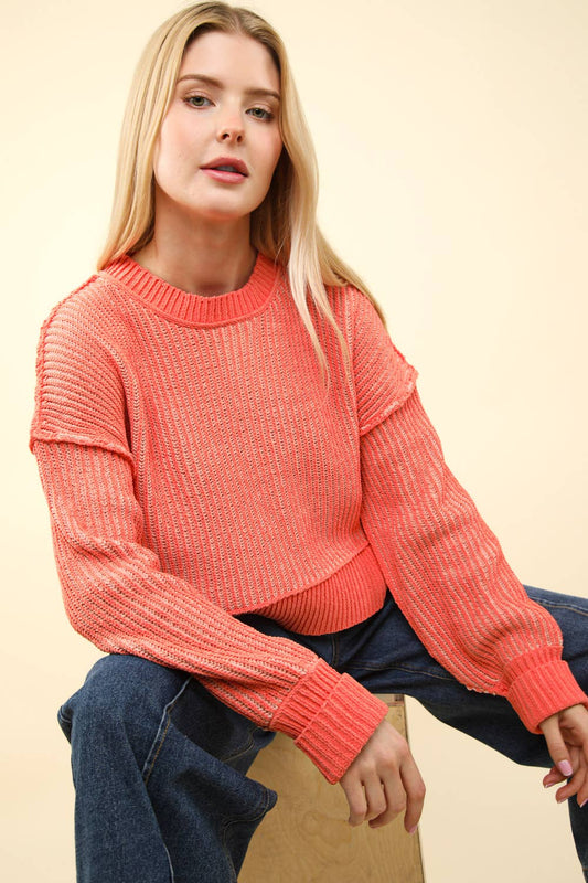 Brielle Sweater- Orange