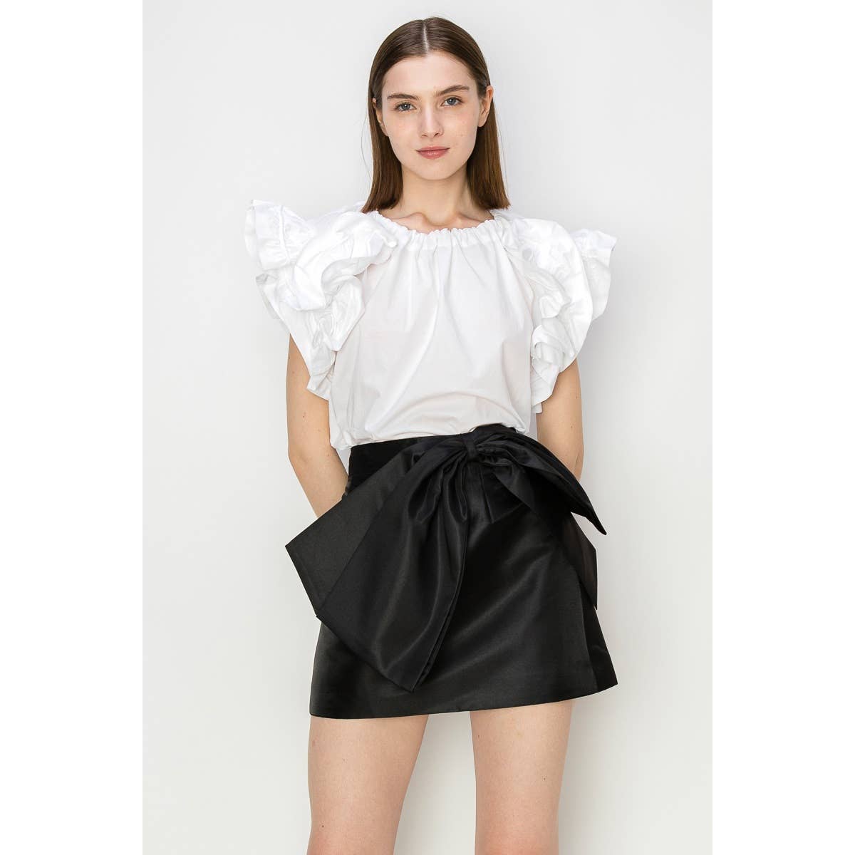 Connor Ruffle Sleeve Top