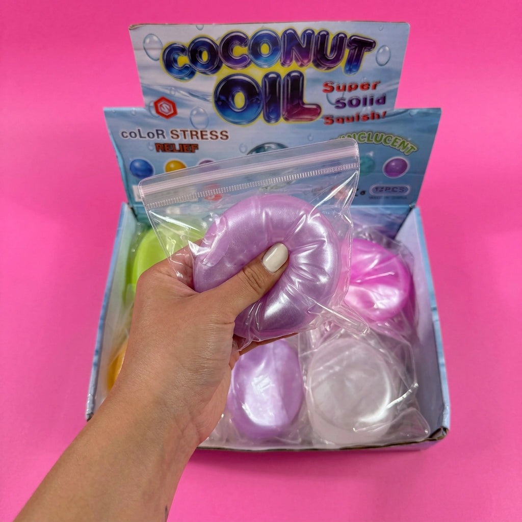 Coconut Oil Metallic Ball Squishy