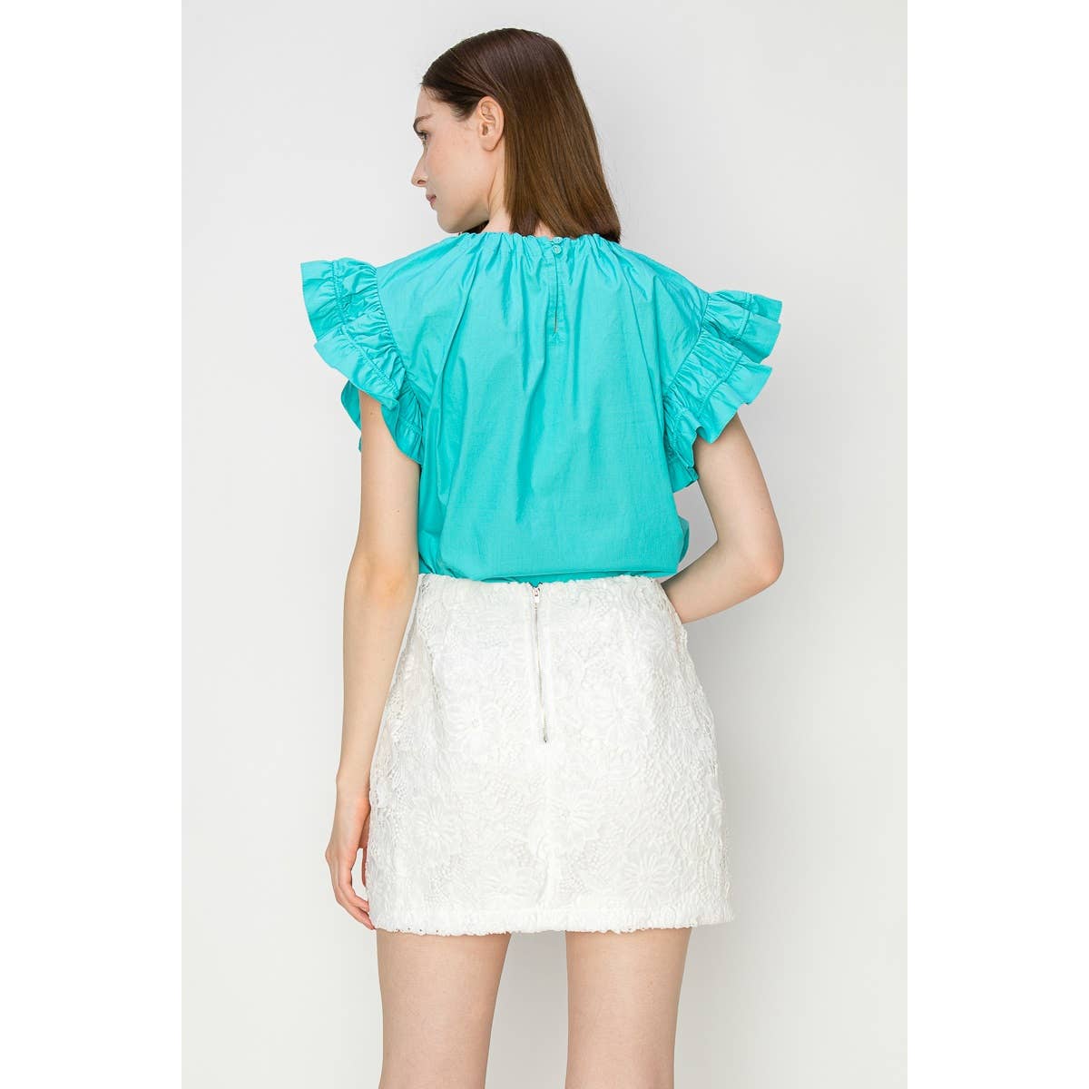 Connor Ruffle Sleeve Top