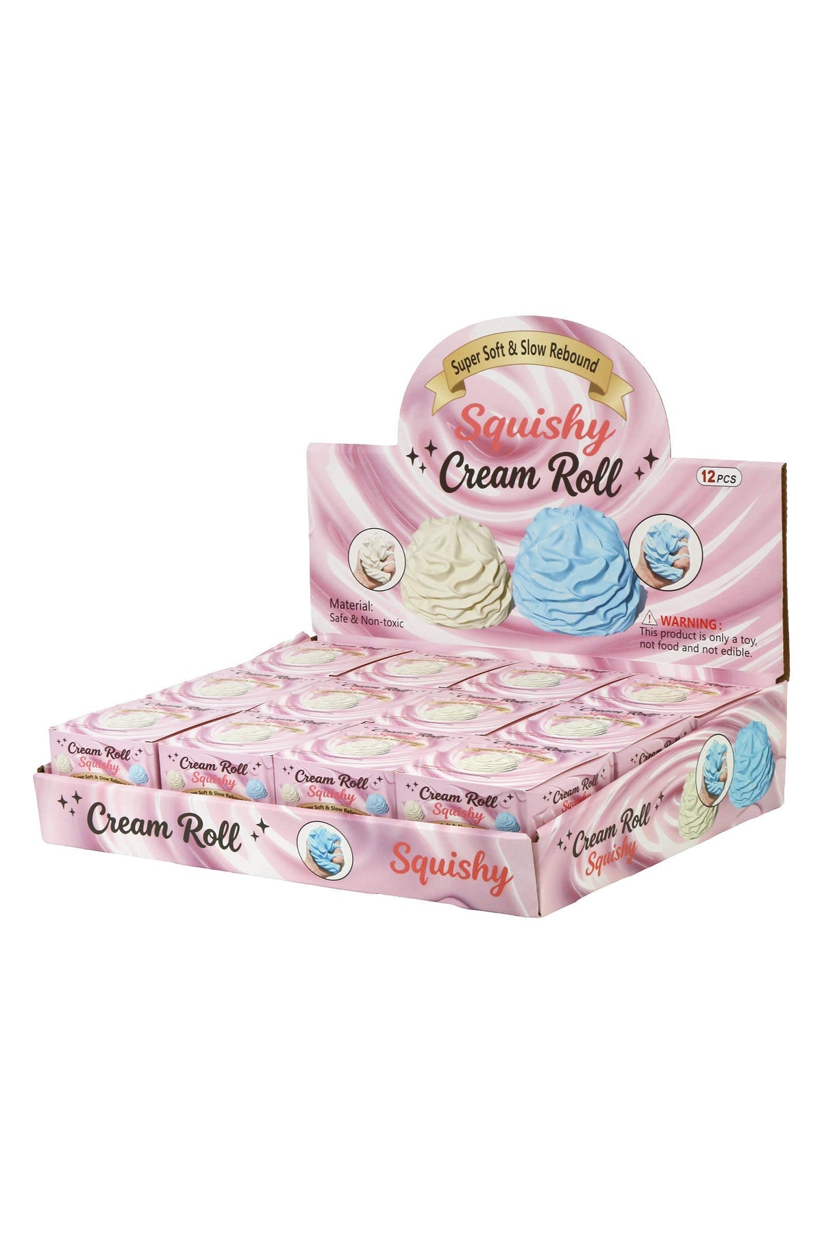 Cream Roll Coconut Oil Jelly Zero Rebound TPR Squishy: ASSORTED / ONE SIZE