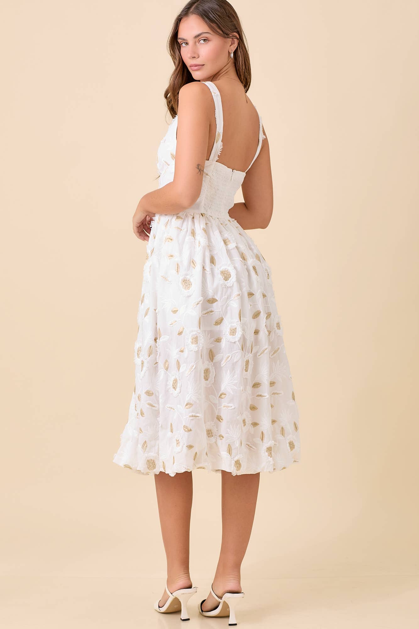 Serafina Embroidered Dress
