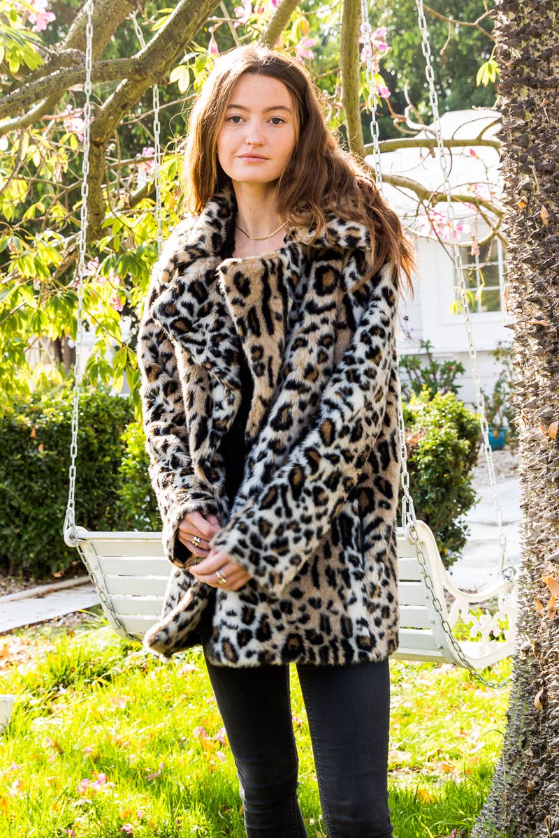 Dolores Leopard Fur Coat