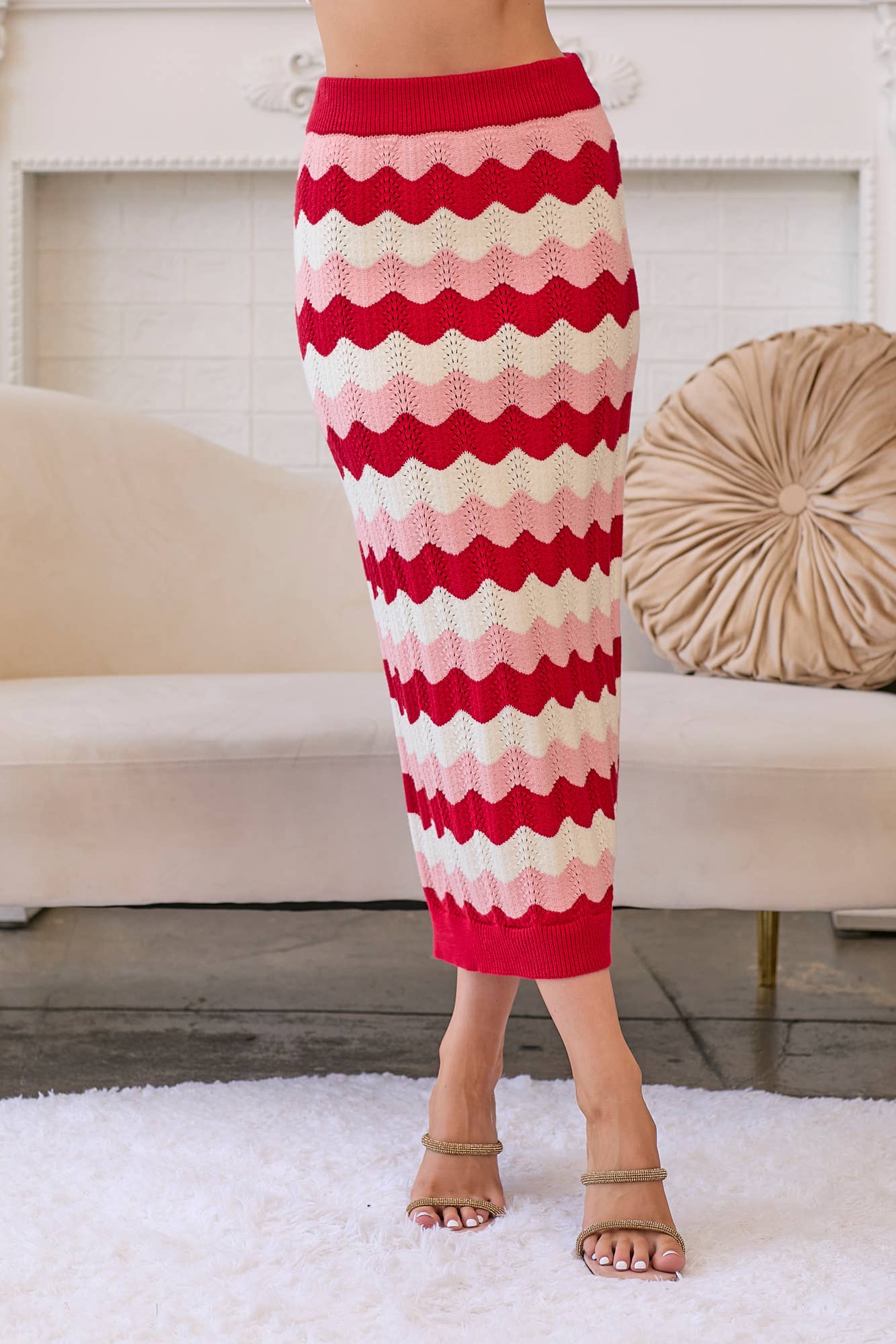 Strawberries and Cream Skirt