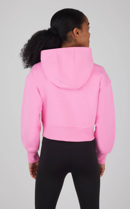 Girls- Scuba Full Zip Everyday Hoodie Jacket:- Orchid