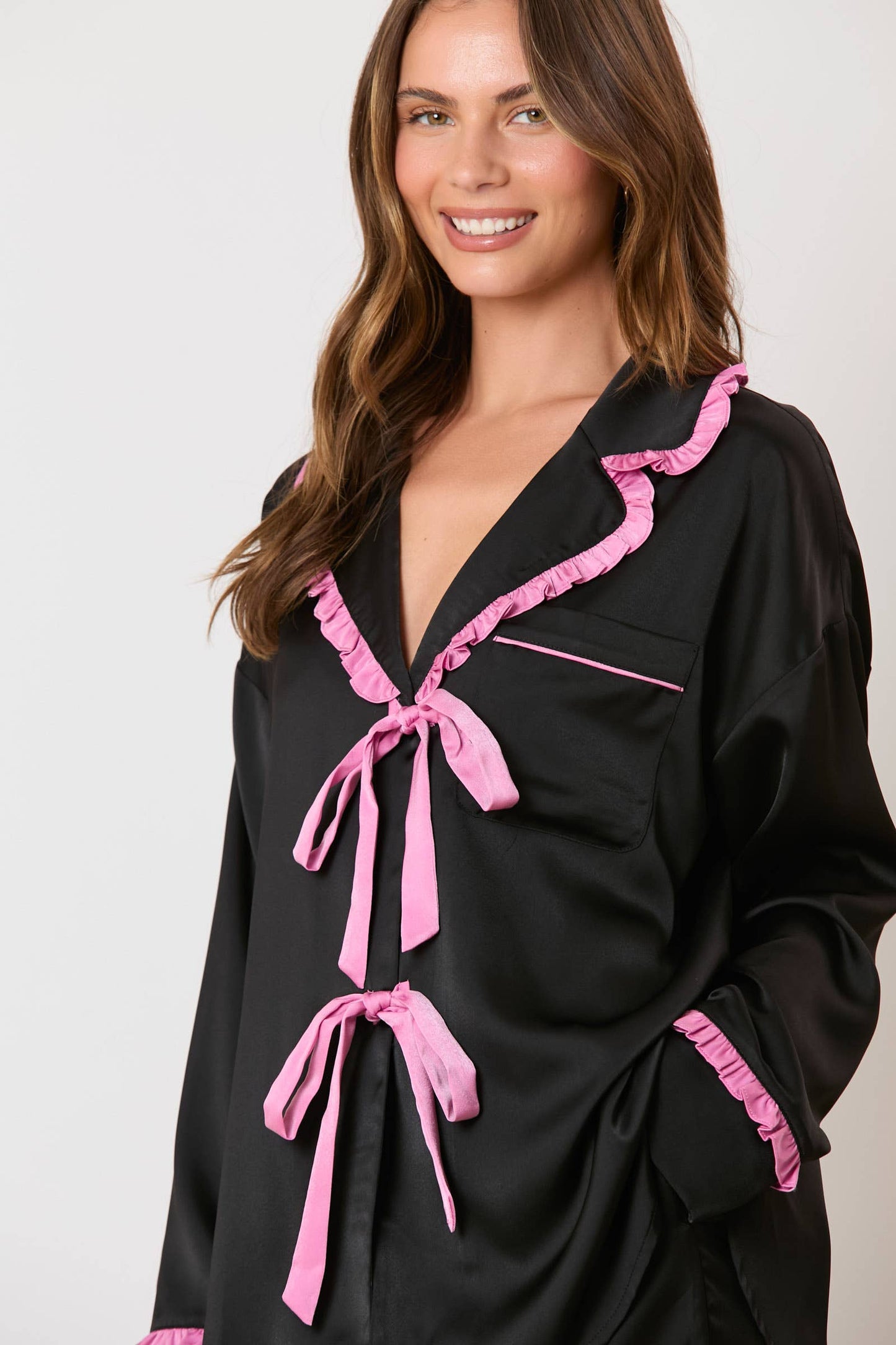 Frenchie Satin Pajamas