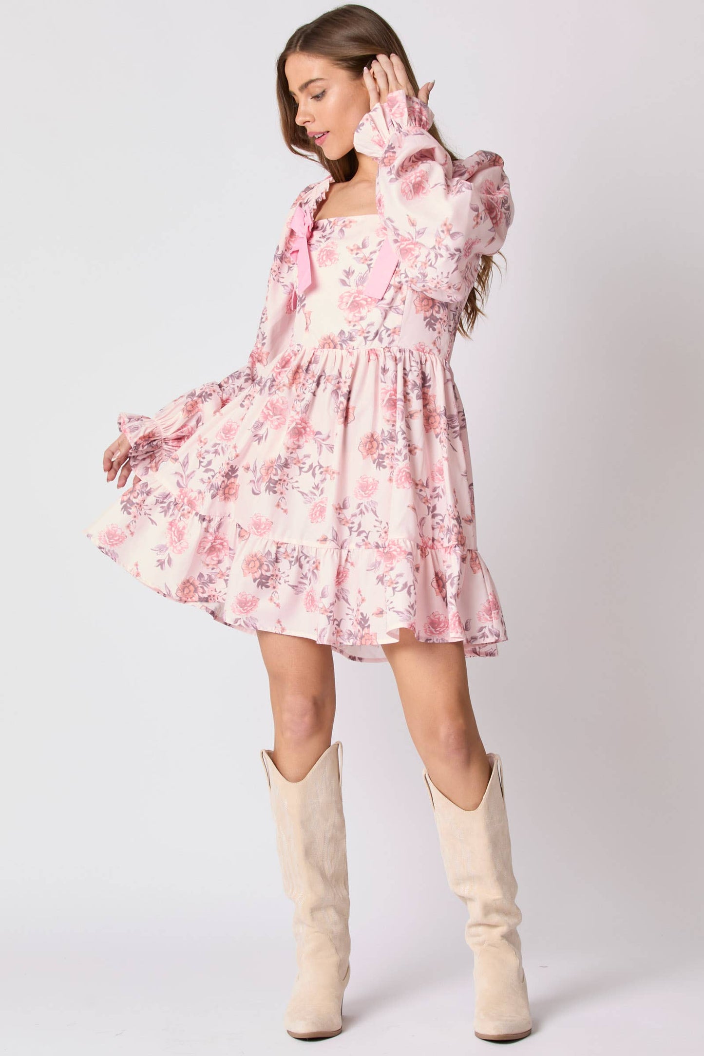 Delilah Floral Bow Dress