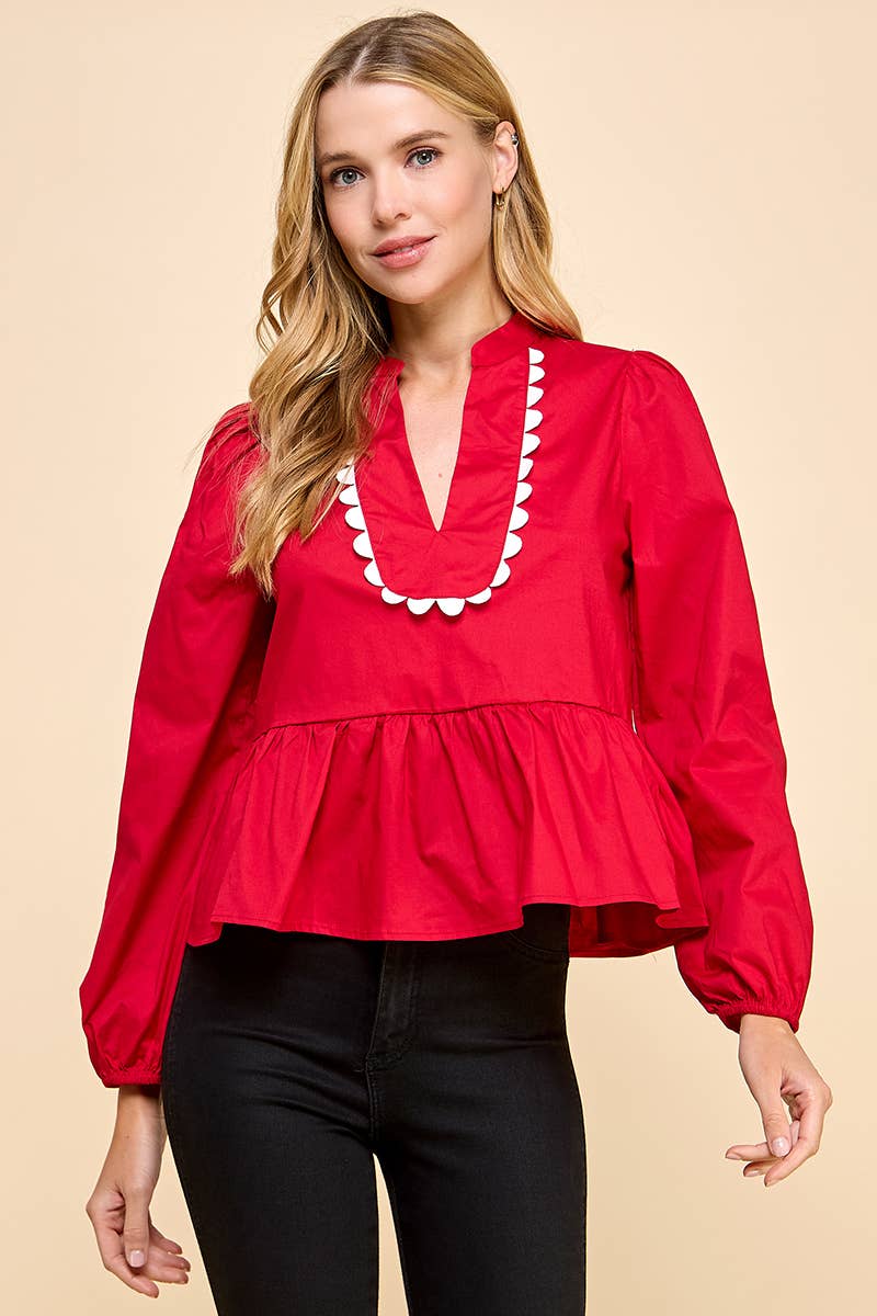 Marcie Peplum Blouse