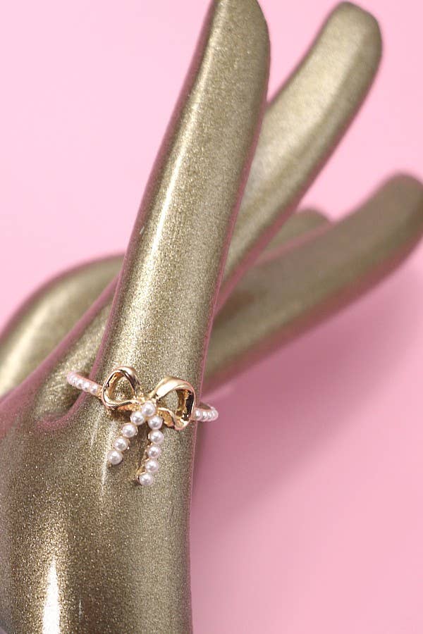 Pearl Bow Ring