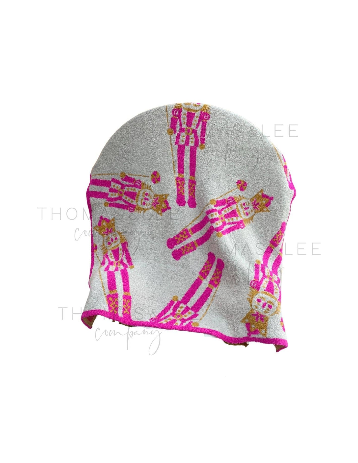 Pink Nutcracker Luxe Throw Blanket