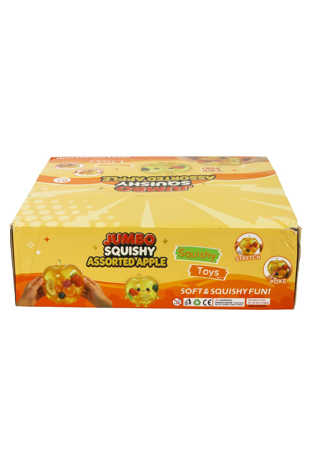 Large 3 Inch Coconut Oil Jelly Apple Fruit Zero Rebound Squishy