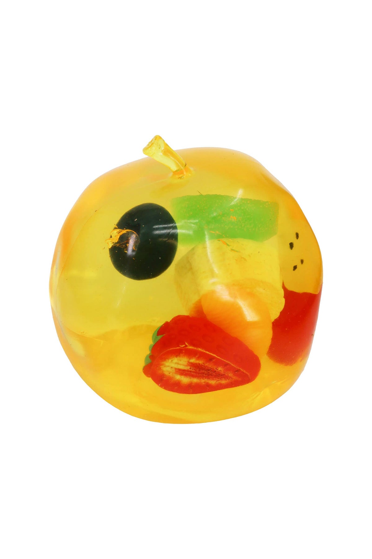 Large 3 Inch Coconut Oil Jelly Apple Fruit Zero Rebound Squishy