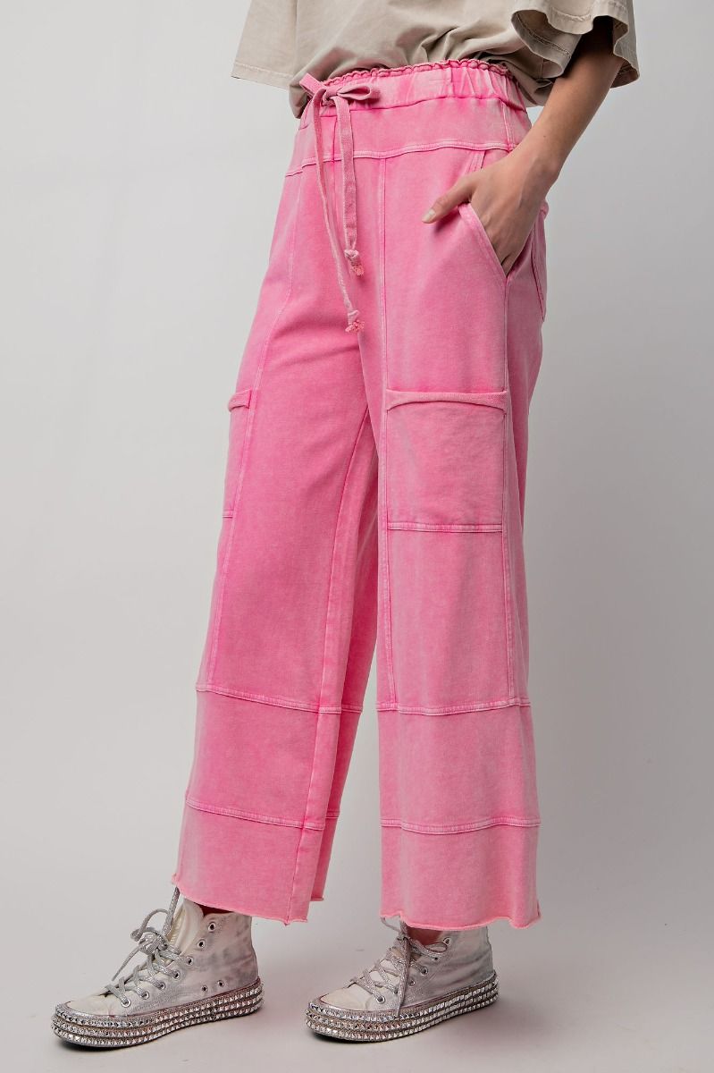 Francie French Terry Pants- Pink