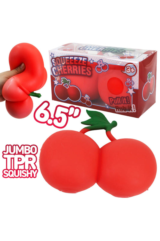 Jumbo 6.5 Inch Cherry Squishy