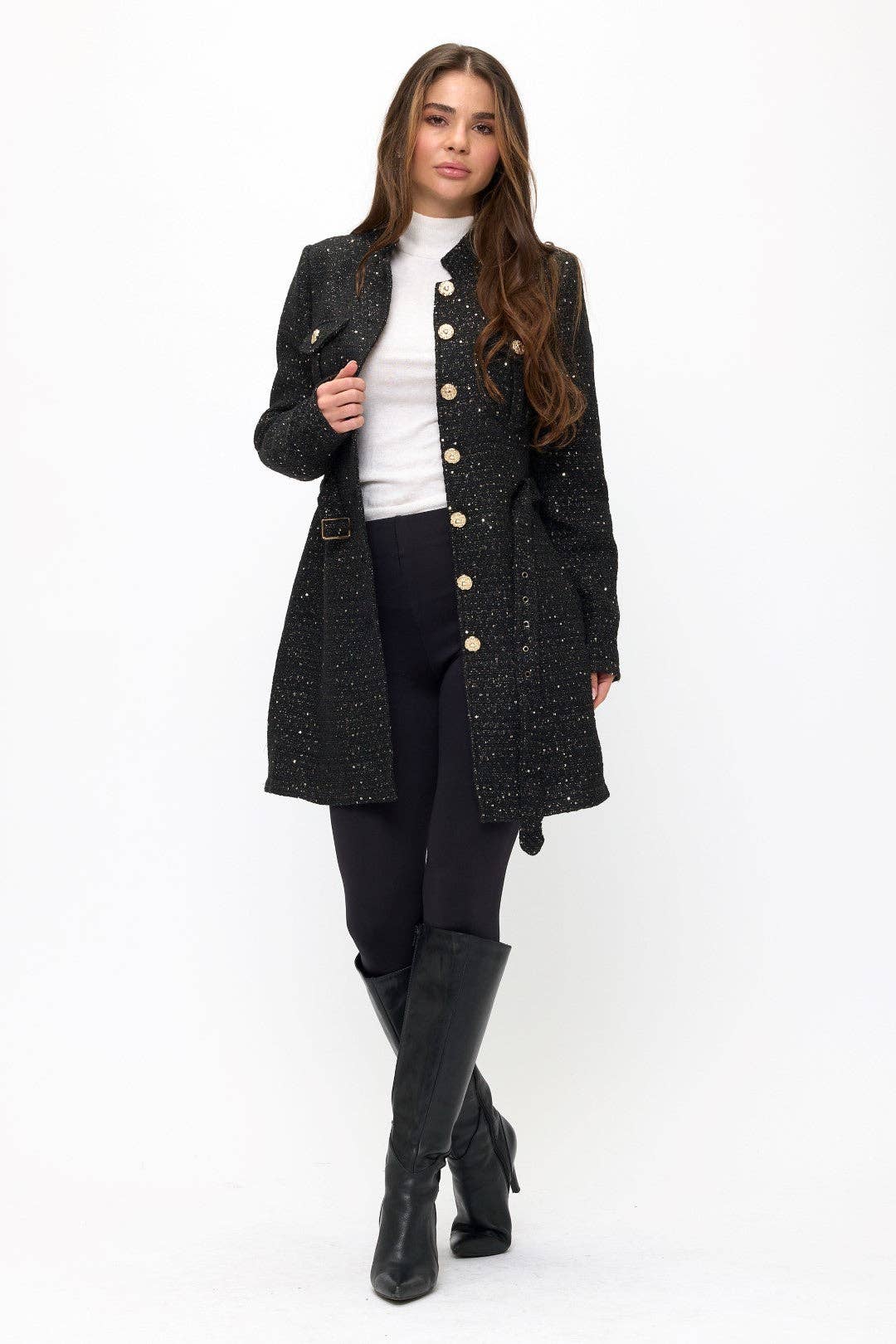 Vivienne Tweed Longline Coat