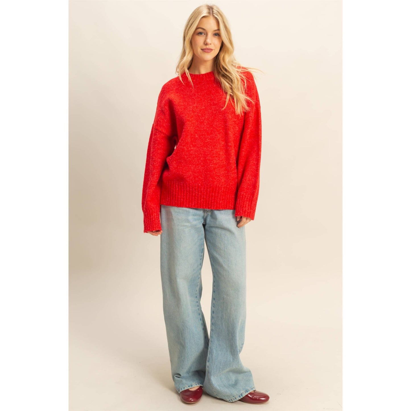 Gumdrop Sweater- Red