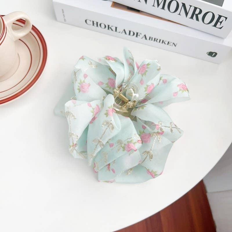 Fancy Floral Claw Clip