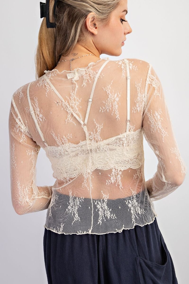 Lacey Layering Top- Ivory