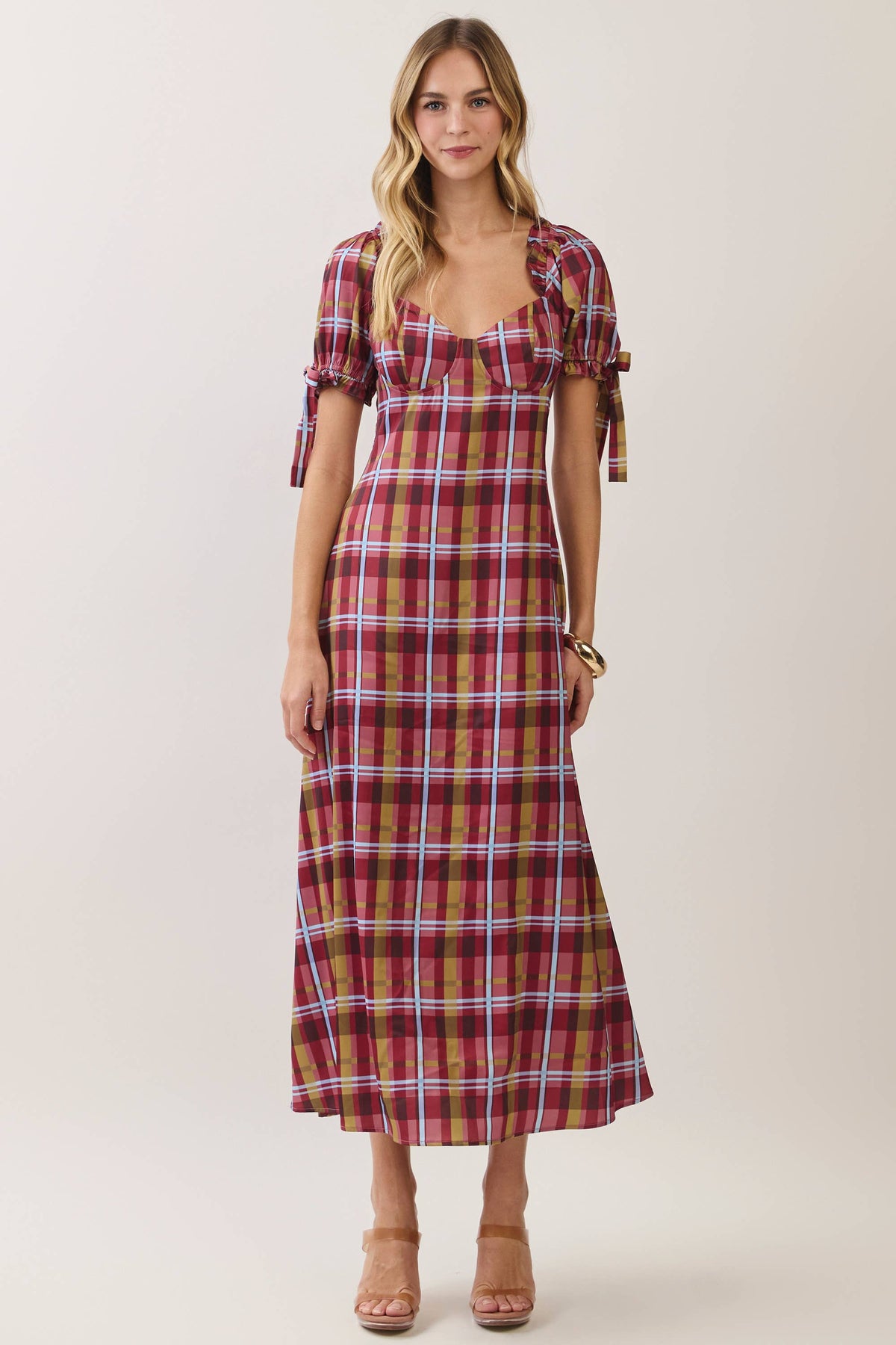 Amanda Plaid Dress