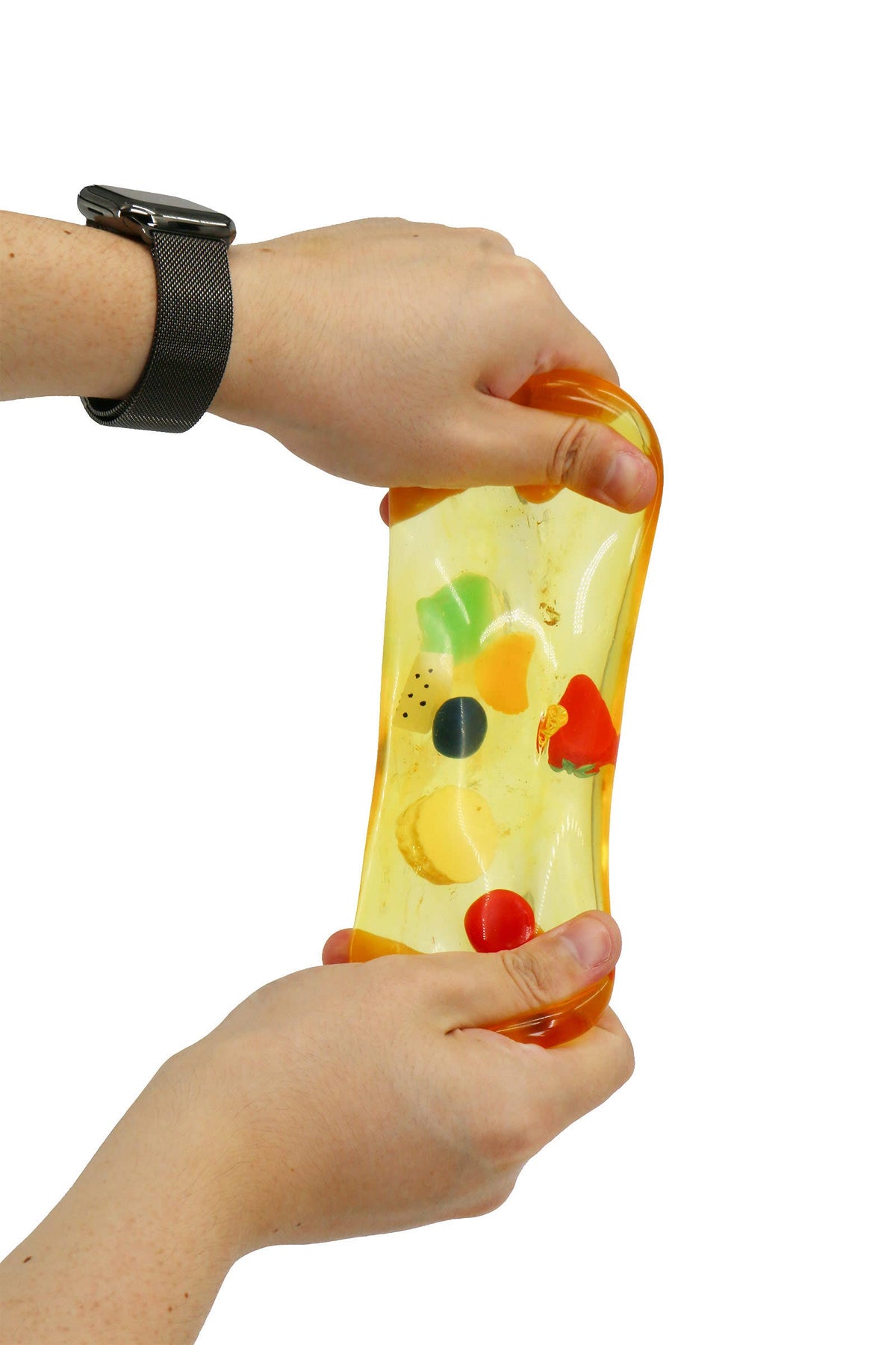 Large 3 Inch Coconut Oil Jelly Apple Fruit Zero Rebound Squishy