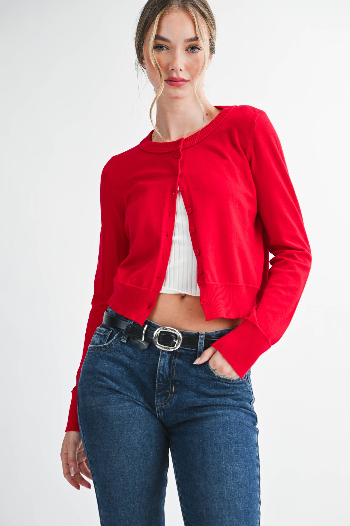 Cherry Button Up Cardigan