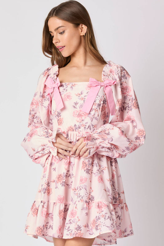 Delilah Floral Bow Dress