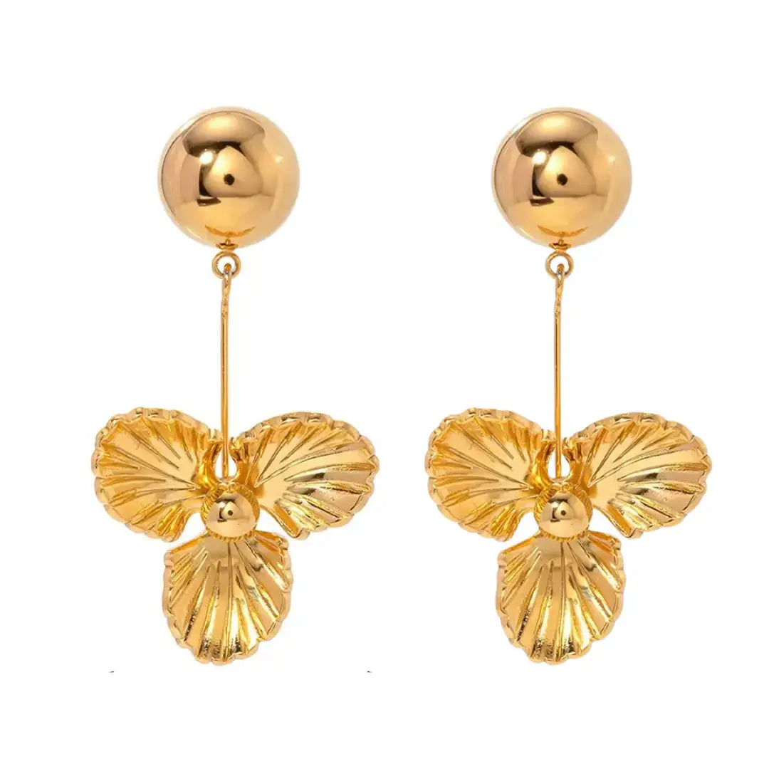 Michelle Flower Dangle Earrings