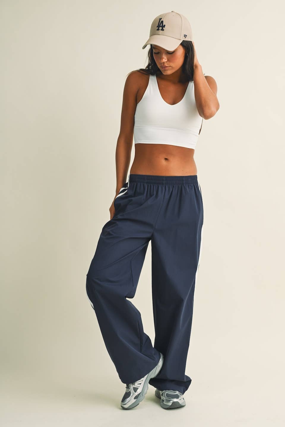Aligned Performance Cropped Tank Top- Cream