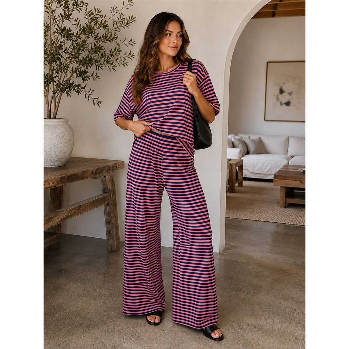 Kenzie Striped Lounge Set