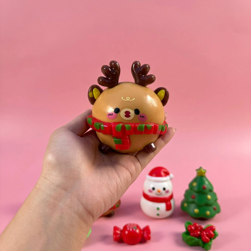 Crunchy Christmas Cartoon Ball w/Accessories