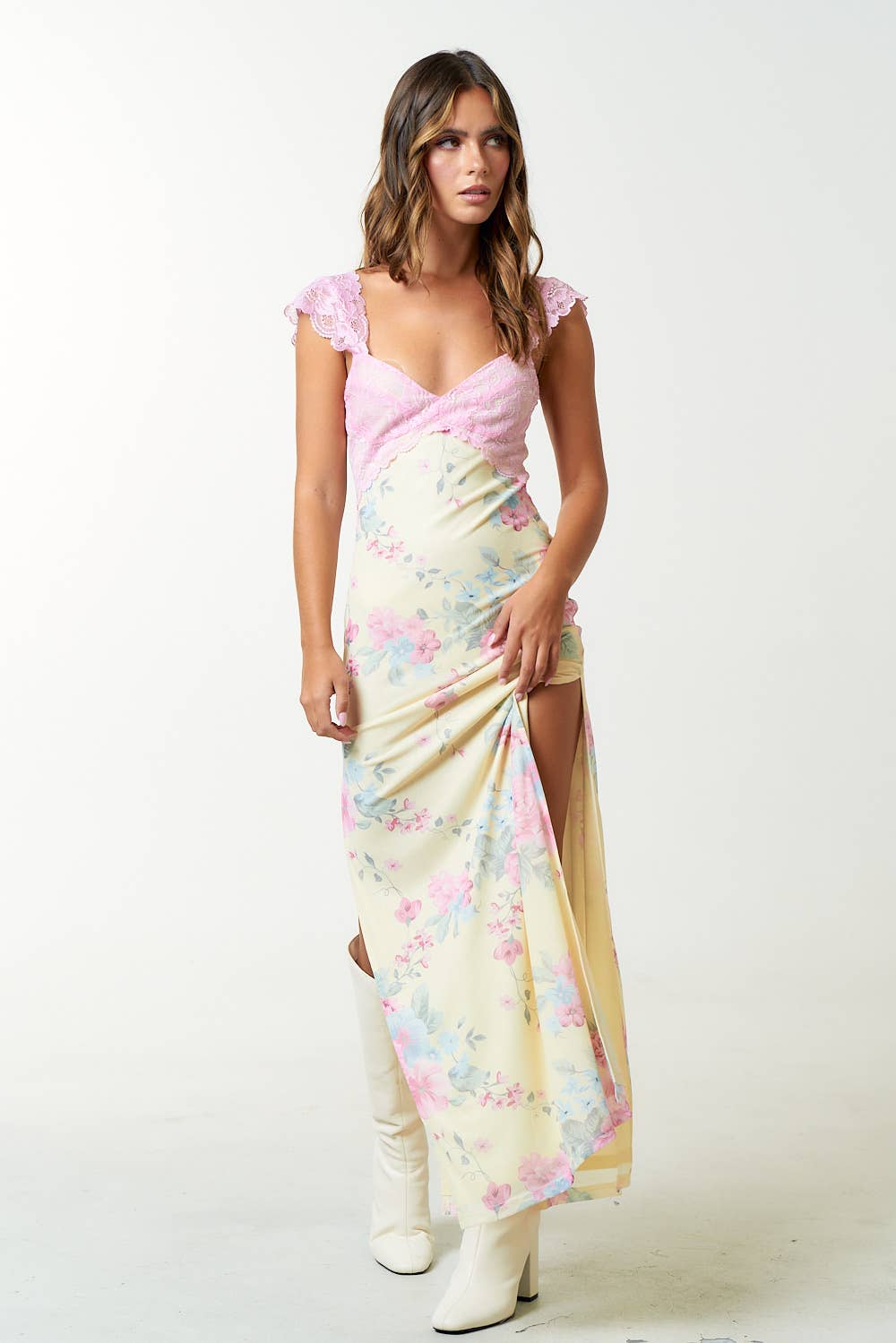 Bella Floral Maxi- Buttercup