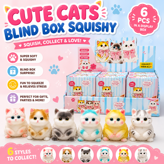 Cute Cats Blind Box Squishy *Final Sale*
