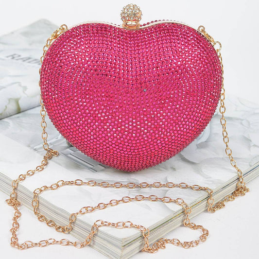 Piece of My Heart Bag- Hot Pink