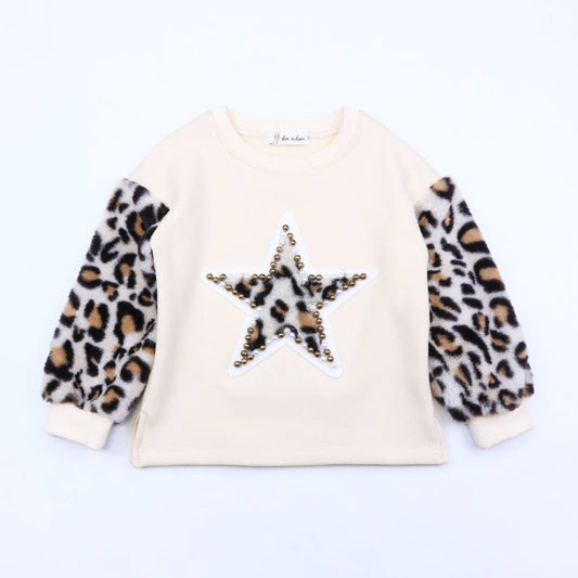 Stacie Furry Leopard Mix Sweatshirt