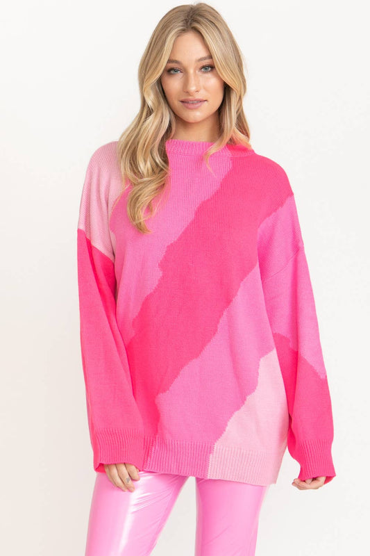 Pink Swoon Sweater