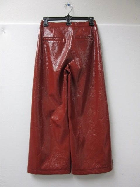 Bianca Wide Leg Leather Crop Pants